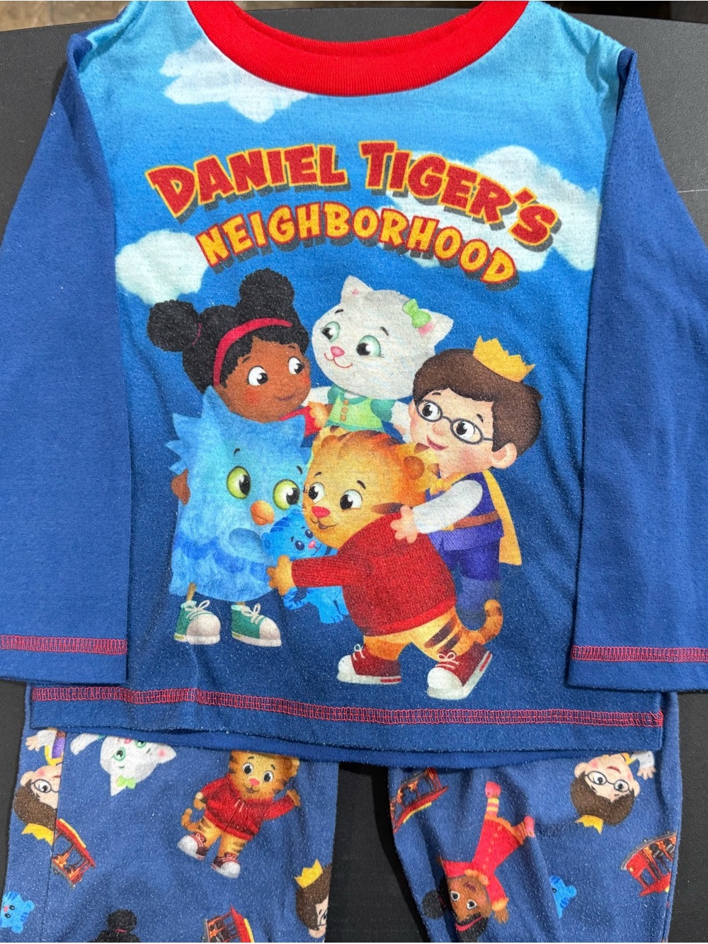 Blue Kids Long-Sleeve Pajama Set
